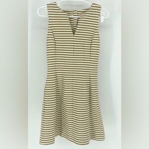 Lilly Pulitzer Tan and White Striped Mini Dress